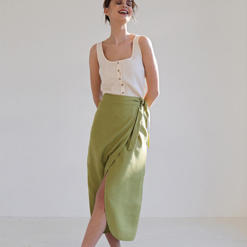 Seaside Vacation Linen Dress