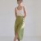 Custom Casual Linen Wrap High Waist Skirt Manufacturer | Linenwind