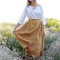 Customized casual linen loose skirt Manufacturer | Linenwind