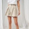 Tailor made Off White Linen High Rise Shorts Manufacturer | Linenwind