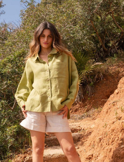 Custom Loose Lapel Linen Shirt Manufacturer | Linenwind