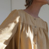 Custom Linen Lantern Sleeve Loose Top Shirt Manufacturer | Linenwind