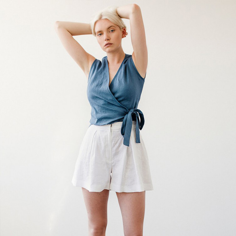 Seaside Vacation Linen Dress