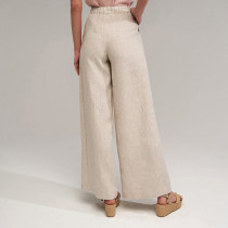 Custom Natural Summer Linen Wide Leg Pants Manufacturer | Linenwind