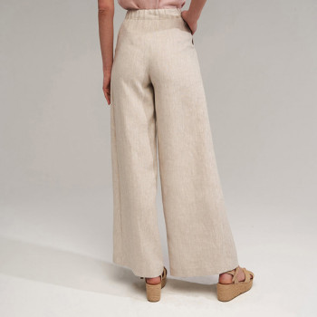 Custom Natural Summer Linen Wide Leg Pants Manufacturer | Linenwind
