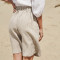 High Waist Linen Shorts Women Manufacturer | Linenwind