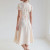 Custom V Neck High Waist Midi Linen Dress Manufacturer | Linenwind