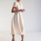 Custom V Neck Linen high waist Midi Dress Manufacturer | Linenwind