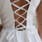 Custom Backless Cross Strap Linen Midi Dress Manufacturer | Linenwind
