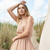 Custom High Neck Linen Sleeveless Midi Dress Manufacturer | Linenwind
