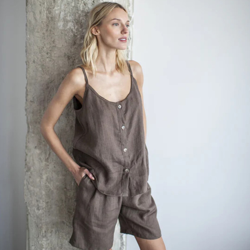 Seaside Vacation Linen Dress