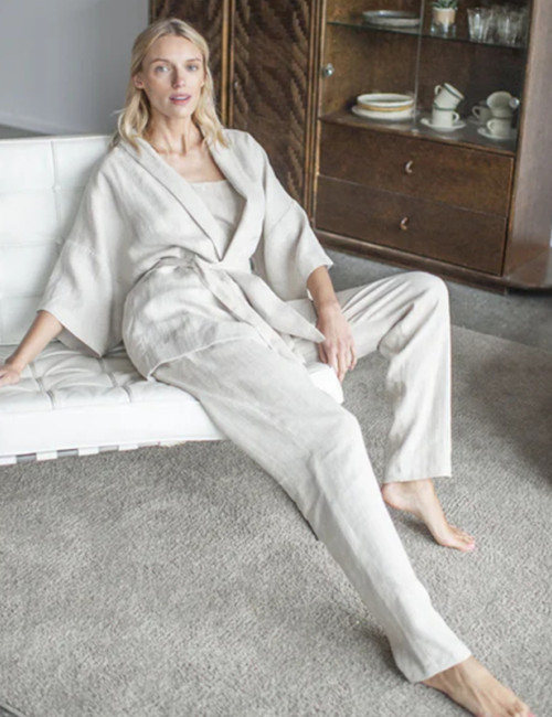 Custom Casual Linen Pajamas Manufacturer | Linenwind