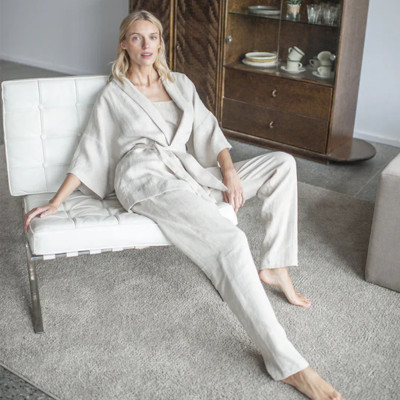 Custom Casual Linen Pajamas Manufacturer | Linenwind