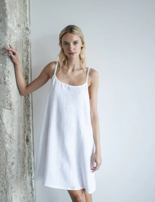 Custom Linen Nightdress for Women Summer Sleepwear Manufacturer | Linenwind