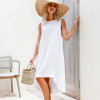 Custom Summer Beach Dress Sleeveless Linen Dress Manufacturer | Linenwind