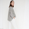 Custom Women's Loose Striped Linen Top Manufacturers | Linenwind