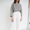 Custom Women's Loose Striped Linen Top Manufacturers | Linenwind