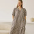 Custom Brown and White Check Puff Sleeve Linen Dress Manufacturer | Linenwind