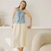 Custom Bow Tie Sleeveless Linen Shirt Manufacturer | Linenwind