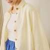 Custom Women's Loose 3/4 Sleeve Linen Shirt Manufacturer | Linenwind