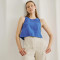 Custom Women's Sleeveless Cropped Linen Top Manufacturer | Linenwind