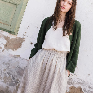 Custom women's cardigan button Linen jacket Manufacturer | Linenwind
