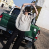 Custom 3/4 Sleeve Loose Check Linen Top Manufacturer | Linenwind