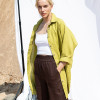 Custom women's oversized cardigan long linen shirt Manufacturer | Linenwind