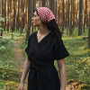 Custom Gingham Linen Bandana Manufacturer | Linenwind