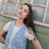 Custom Pastoral Floral Print Linen Vest Manufacturers | Linenwind