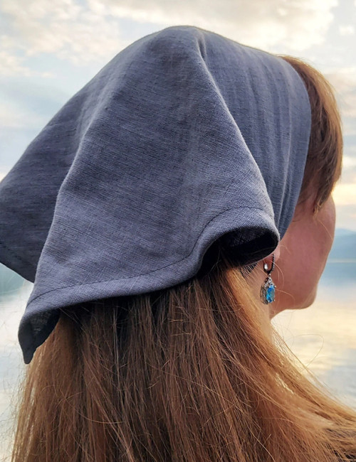 Custom Solid Color Linen Bandana Manufacturer | Linenwind