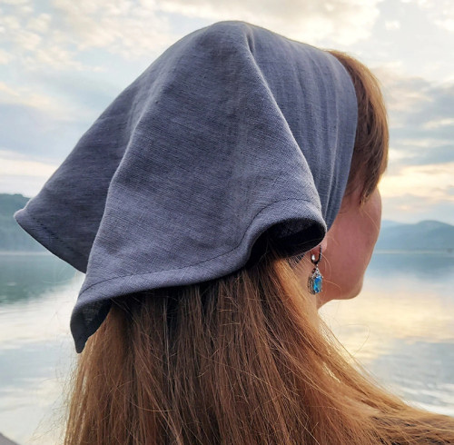 Custom Solid Color Linen Bandana Manufacturer | Linenwind