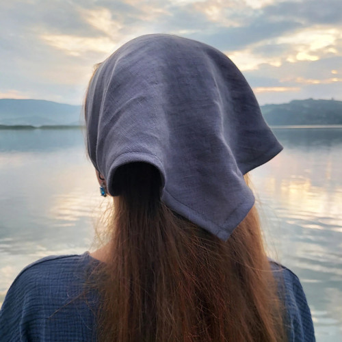 Custom Solid Color Linen Bandana Manufacturer | Linenwind
