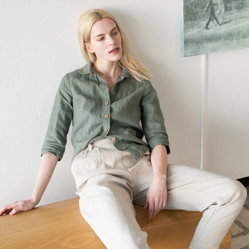 Custom ommuter Casual Tapered Linen Pants Manufacturers | Linenwind