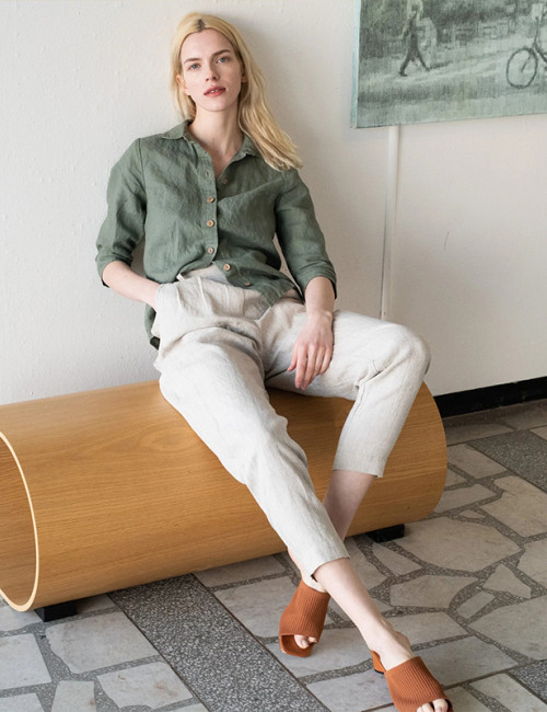 Custom ommuter Casual Tapered Linen Pants Manufacturers | Linenwind