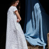 Custom Buttoned Long Floral Linen Dress Manufacturers | Linenwind