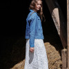 Custom Buttoned Long Floral Linen Dress Manufacturers | Linenwind