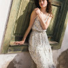 Custom Strappy Floral Linen Maxi Dress Manufacturers | Linenwind