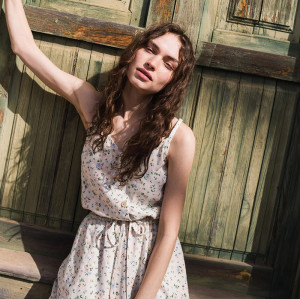 Custom Strappy Floral Linen Maxi Dress Manufacturers | Linenwind