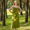 Custom Minimalist Green Sling Linen Maxi Dress Manufacturers | Linenwind