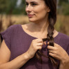 Custom Loose Grape Purple Linen Dress Manufacturers | Linenwind