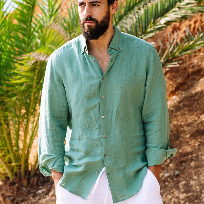 Custom Men's Casual Linen Shirts Manufacturers | Linenwind
