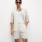Custom Men's Off-White Drawstring Linen Shorts Manufacturers | Linenwind