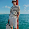 Custom Men's Off-White Drawstring Linen Shorts Manufacturers | Linenwind