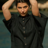 Custom Black Summer Stand Collar Linen Shirt Manufacturers | Linenwind