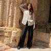 Custom Basic Lapel Linen Long Sleeve Shirt Manufacturer | Linenwind