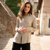 Custom Basic Lapel Linen Long Sleeve Shirt Manufacturer | Linenwind