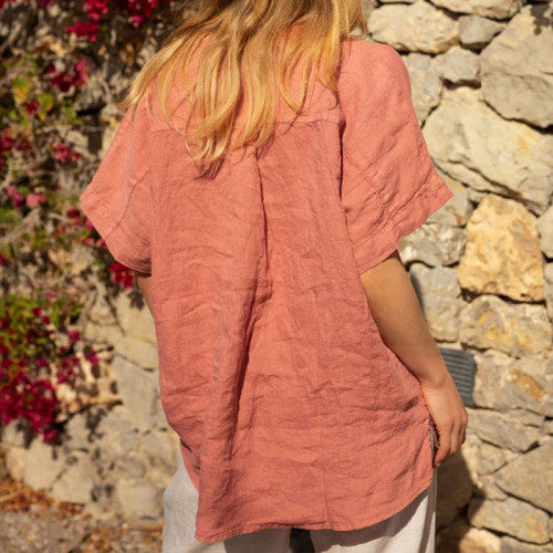 Custom Natural Linen Blouse Manufacturer | Linenwind