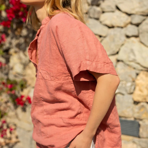 Custom Natural Linen Blouse Manufacturer | Linenwind