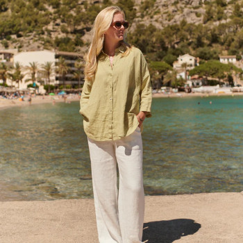 Custom Loose-Fit Long Sleeve Lightweight Linen Shirt Manufacturer | Linenwind